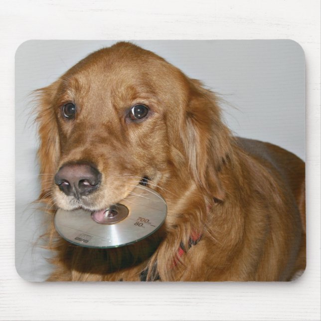 Golden Retriever Mouse Pad (Front)