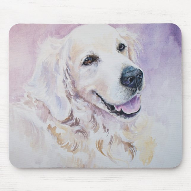 Golden retriever mouse pad (Front)