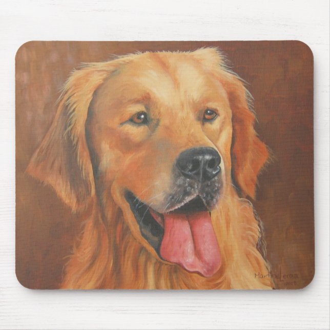 Golden Retriever Mousse Pad Mouse Pad (Front)