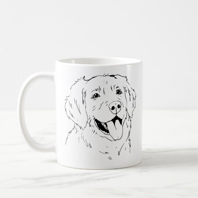 Golden Retriever Mug (Left)
