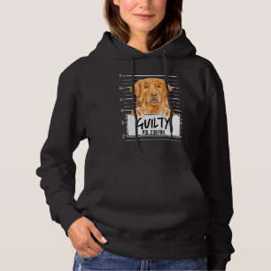 Golden Retriever Mugshot Guilty Dog Hoodie