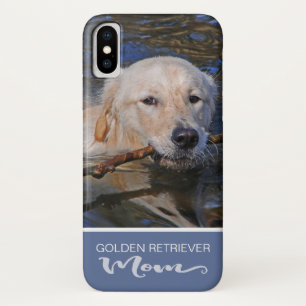 Golden Retriever Mum Add Your Dog Photo iPhone X Case