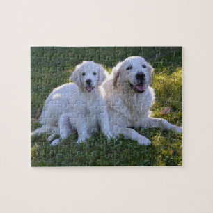 Golden Retriever Mum and Puppy Jigsaw Puzzle