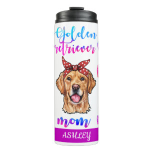 Golden retriever Mum Cute Mother's Day Dog Lover Thermal Tumbler