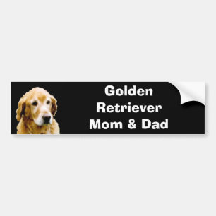 Golden Retriever Mum & Dad Bumper Sticker
