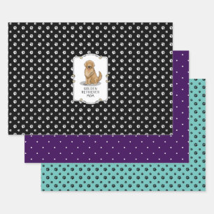 Golden Retriever Mum - Dog Mum Wrapping Paper Sheet
