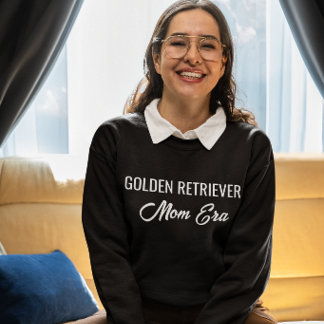 Golden Retriever Mum Era Dog Mum Trendy Typography Sweatshirt