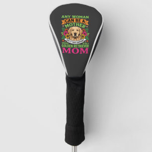 Golden Retriever Mum Floral Dog Lover Golf Head Cover