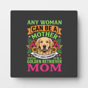 Golden Retriever Mum Floral Dog Lover Plaque