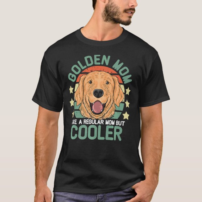 Golden Retriever Mum For Women Mother Dog Pet T-Shirt (Front)