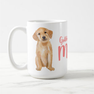 Golden Retriever Mum Gift Watercolor Puppy Dog Coffee Mug