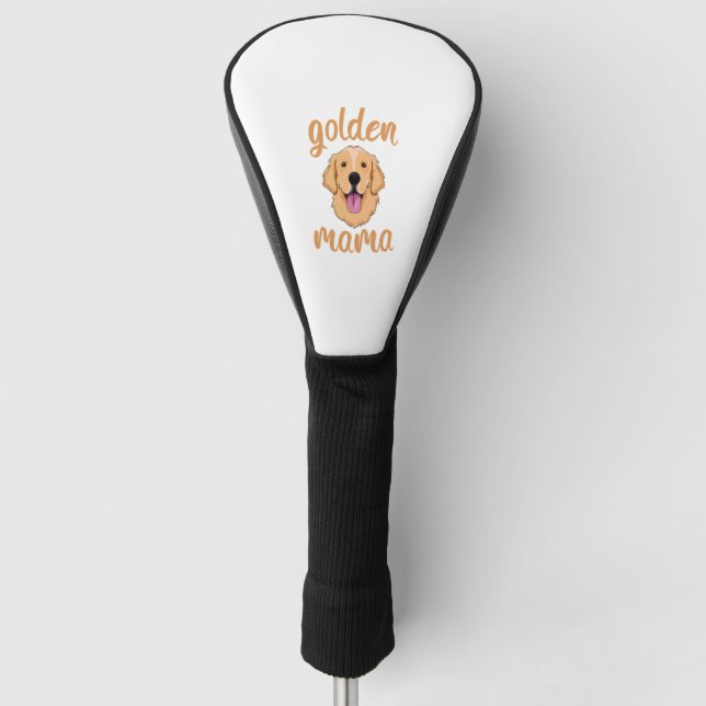 Golden Retriever Mum  Golf Head Cover (Front)