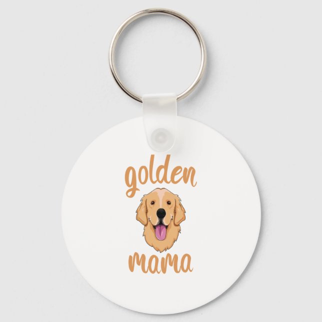 Golden Retriever Mum  Key Ring (Front)