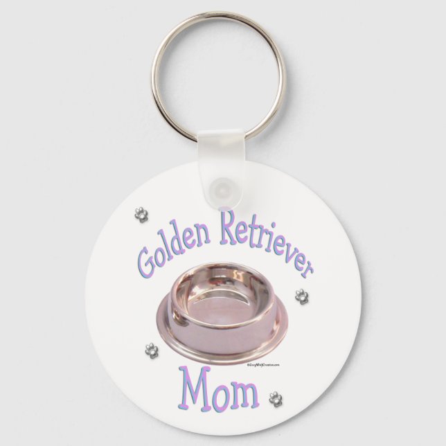 Golden Retriever Mum Keychain (Front)