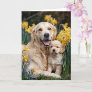 Golden Retriever Mum Mother’s Day Love Card