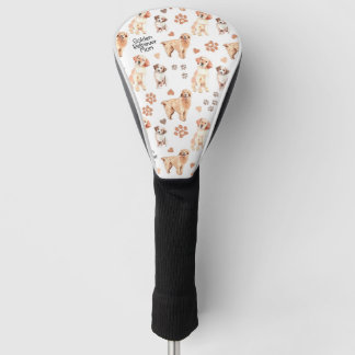 Golden Retriever Mum Pattern Golf Head Cover