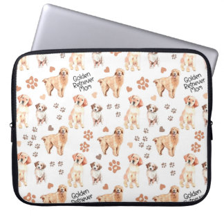 Golden Retriever Mum Pattern Laptop Sleeve