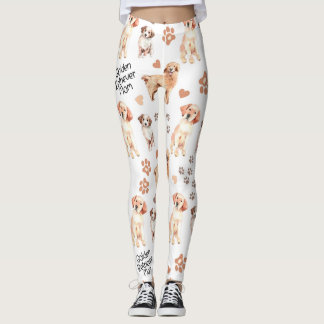 Golden Retriever Mum Pattern Leggings
