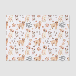 Golden Retriever Mum Pattern Tissue Paper
