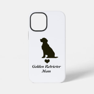 Golden Retriever Mum Silhouette Heart T-Shirt Dog iPhone 12 Mini Case