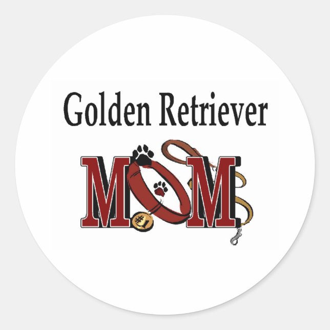 Golden Retriever Mum Sticker (Front)