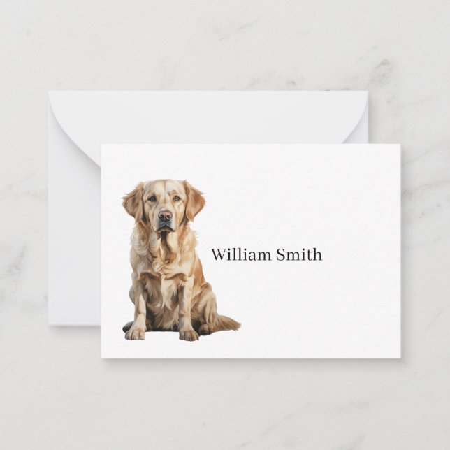 Golden Retriever Note Card (Front)