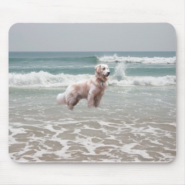 Golden Retriever Ocean Mousepad (Front)
