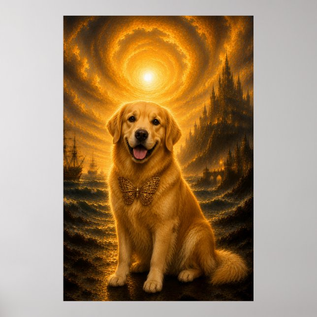 Golden Retriever of Eternal Light Poster (Front)