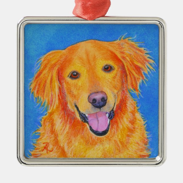 Golden Retriever Ornament - "Sydney" (Front)