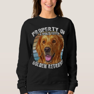 Golden Retriever Owner Retro Property Of Sweatshirt