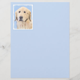 Golden Retriever Painting - Cute Original Dog Art