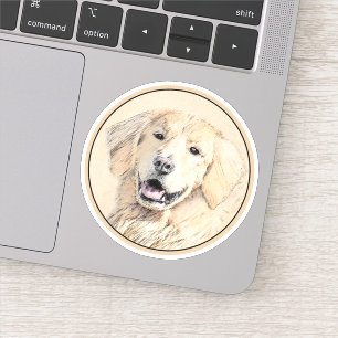 Golden Retriever Painting - Cute Original Dog Art