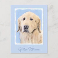 Golden Retriever Painting - Cute Original Dog Art