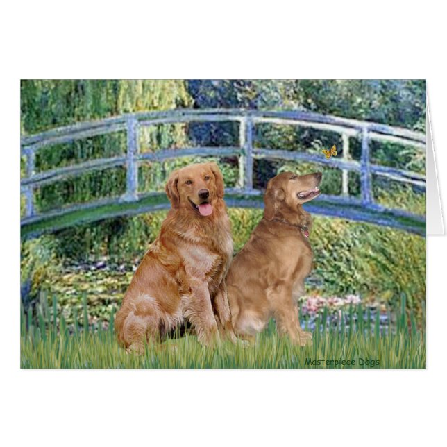Golden Retriever Pair 1 - Lily Bridge (Front Horizontal)