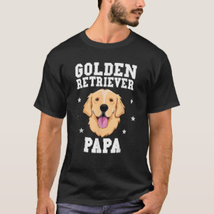 Golden Retriever Papa Father Fur Dad Dog Puppy Ado T-Shirt