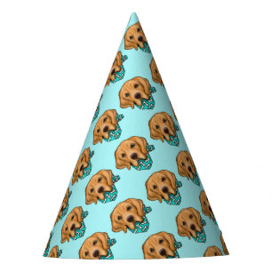 Golden Retriever Party Hat