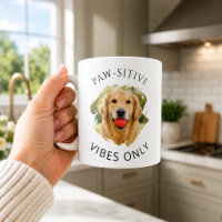 Golden Retriever Paw-sitive vibes only photo dog
