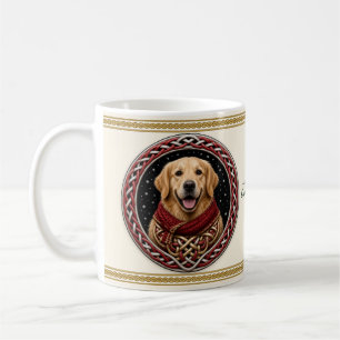 Golden Retriever Personalised Christmas Dog Coffee Mug