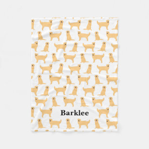 Golden Retriever Personalized Blanket - Dog