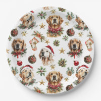 Golden Retriever Pet Dog Christmas Pattern