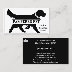 Golden Retriever Pet Groomer/ Vet Business Card