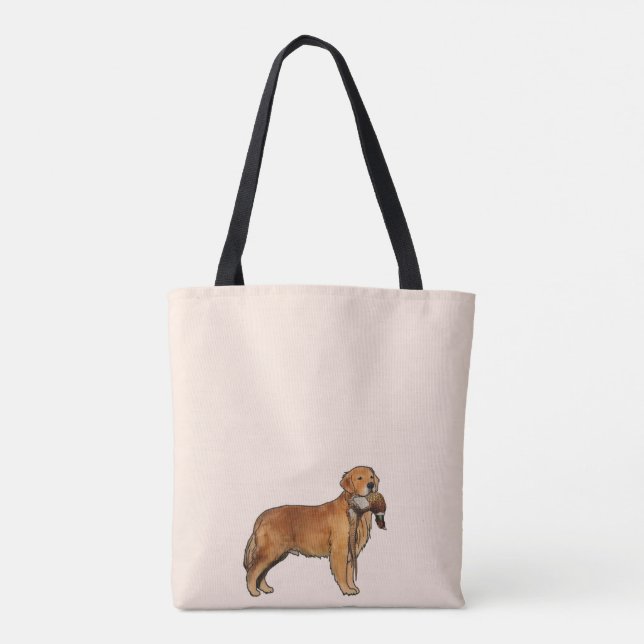 Golden Retriever Pheasant Tote Bag (Back)