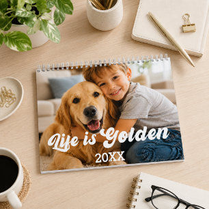 Golden Retriever photo Life is Golden 2027 Calendar
