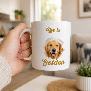Golden Retriever Photo Life Is Golden Coffee Mug