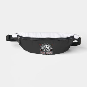 Golden Retriever Plans Dog Badge Design Bum Bags