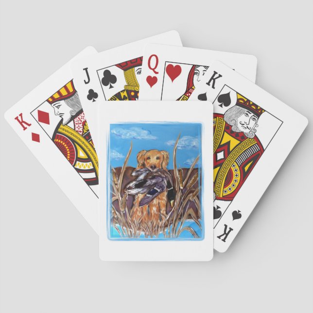 GOLDEN RETRIEVER PLAYING CARDS (Back)