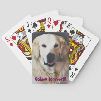 Golden Retriever Poker Playing Cards