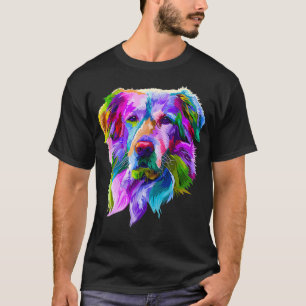 Golden Retriever Pop Art Portrait for Dog Owners T-Shirt