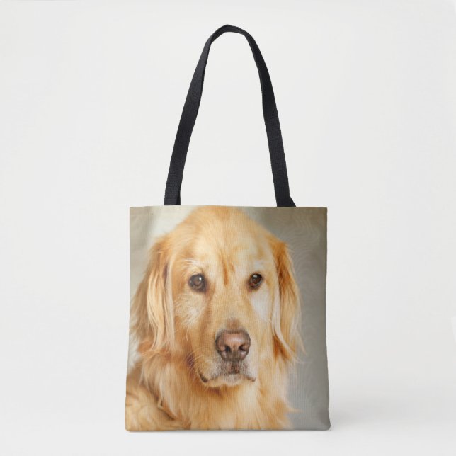 Golden Retriever Portrait Tote Bag (Front)