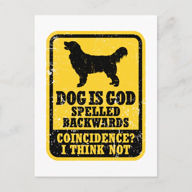 Golden Retriever Postcard (Front)